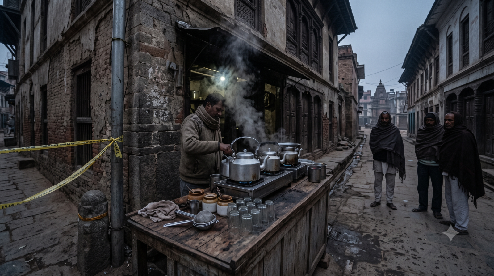 हरिद्वार में चाय की दुकान जहां सुरेंद्र कोली मृत मिले