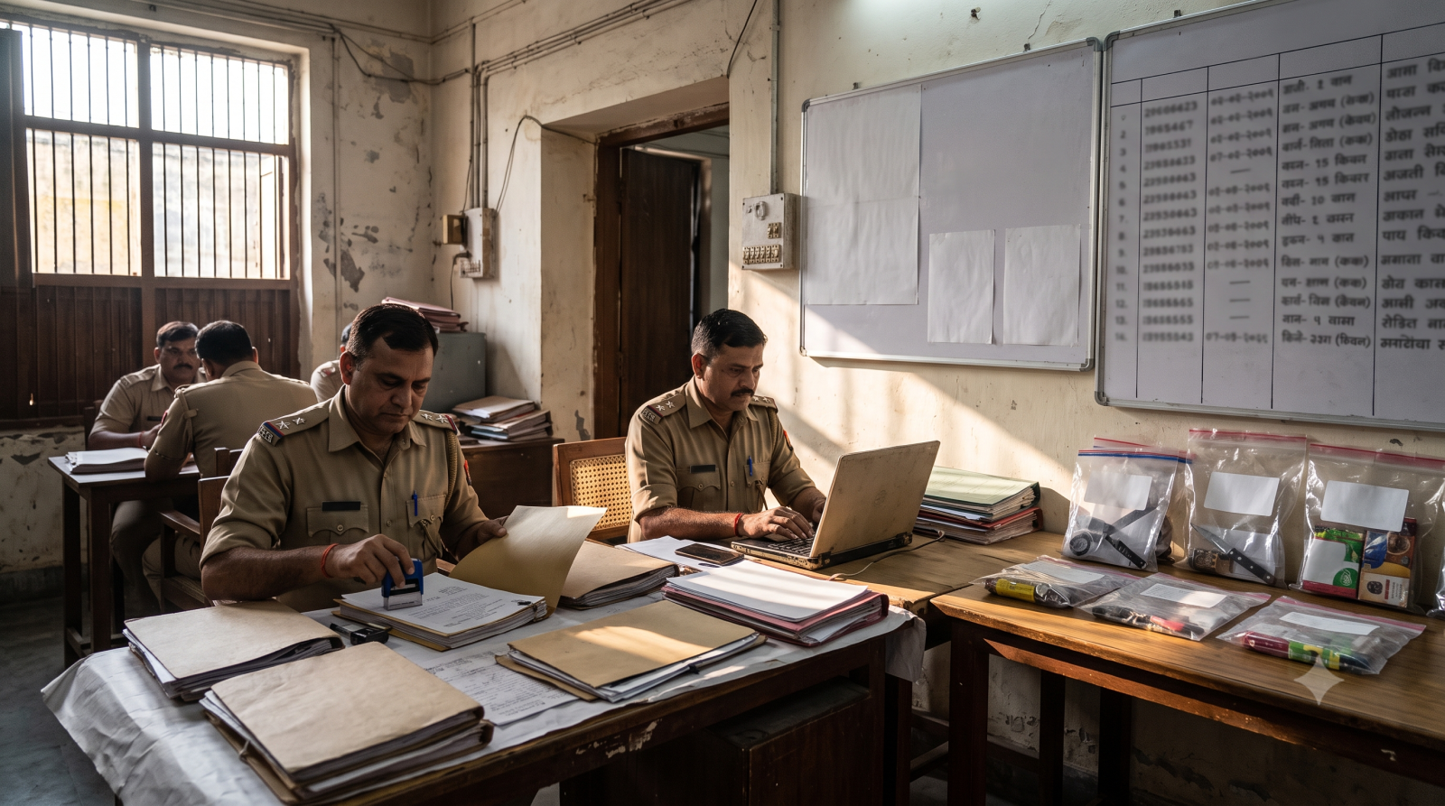 पुलिस स्टेशन में मामले की जांच की प्रक्रिया